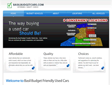 Tablet Screenshot of basilbudgetcars.com